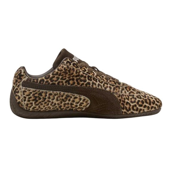 Puma Shoes - Puma Womens/Ladies Speedcat Leopard Print Flat Sneakers / Brown